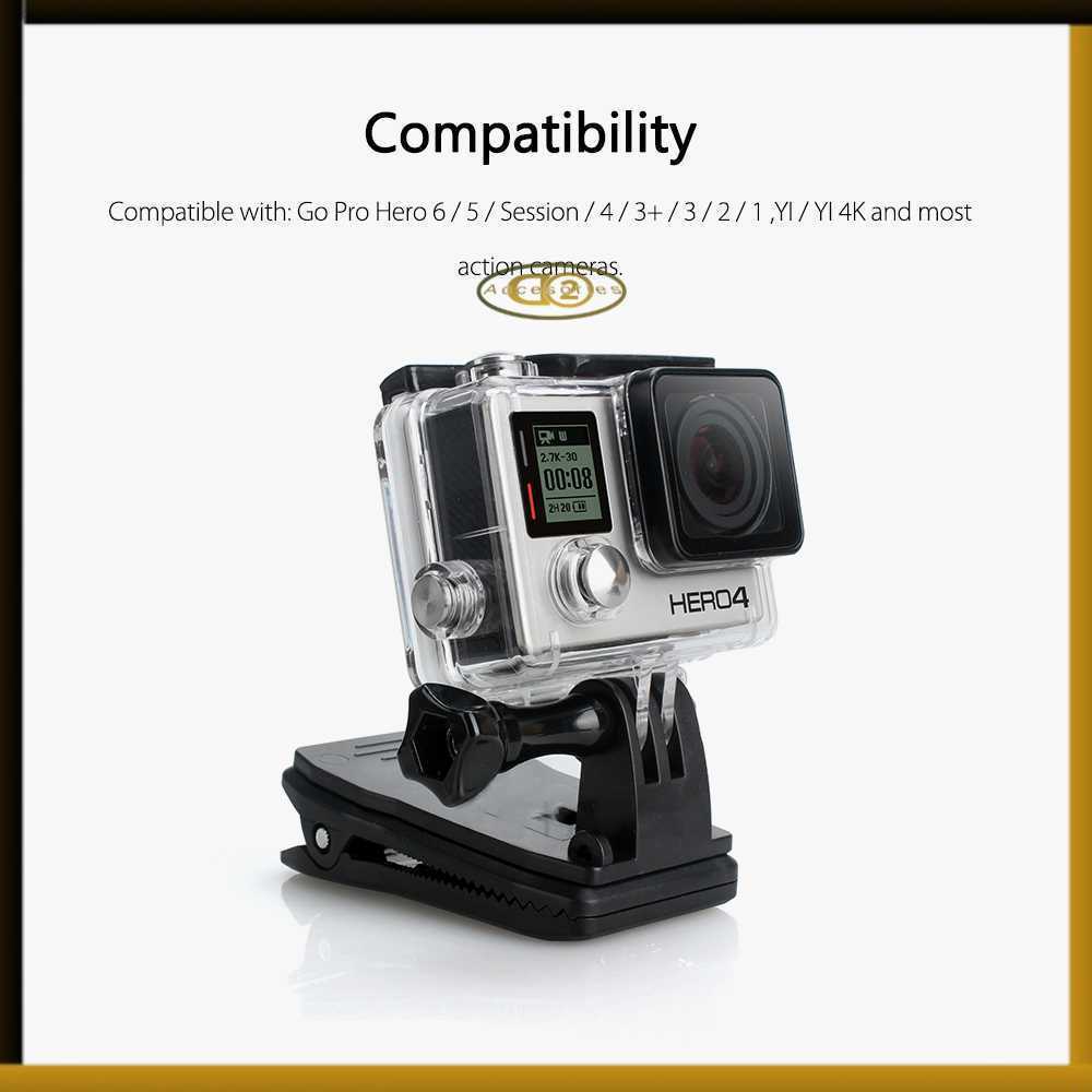 คลิปเมาท์แคลมป์หมุนได้ 360 สําหรับ GoPro Xiaomi Yi - VP512A และ