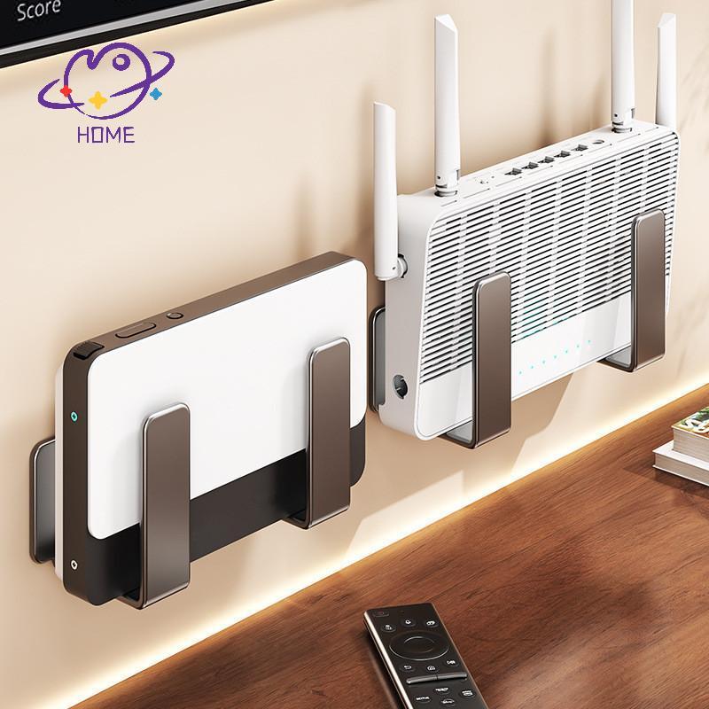 [mayhome] ที่วางรางปลั๊กไฟเราเตอร์ติดผนังเหล็กคาร์บอนมัลติฟังก์ชั่น Wifi ตําแหน่ง Ra ประหยัดพื้นที่ไม่มีการเจาะ Wall Support Braet {TH}