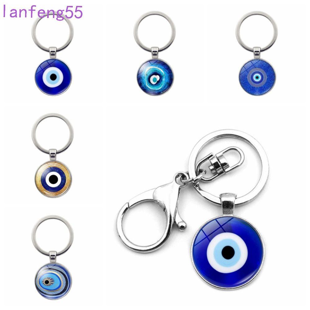 JETTY Evil Eye พวงกุญแจ, อินเทรนด์ Lucky Blue Evil Eye จี้, Evil Eye พวงกุญแจลูกปัดตุรกี Blue Evil E