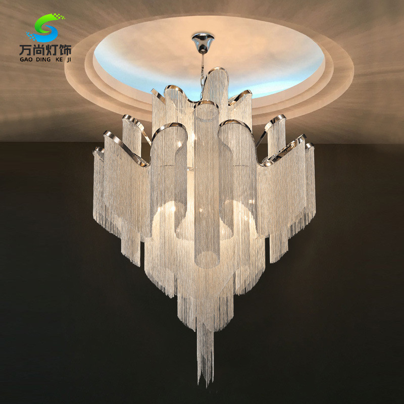 Italian Light Luxury Restaurant Living Room Tassel Chandelier Shop Creative Personality Post-Modern 