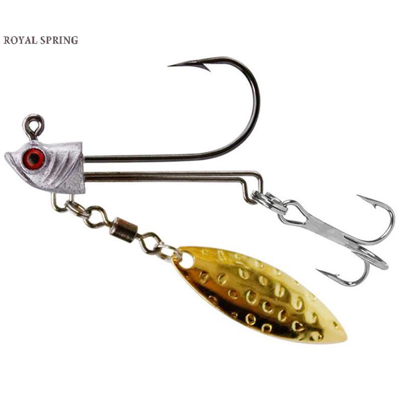 ROYALSPRING Fish Hook 1PCS Jig Hook ตะขอตะกั่วปลา 7g10g17g Jig Fishing Hook ROYALSPRING