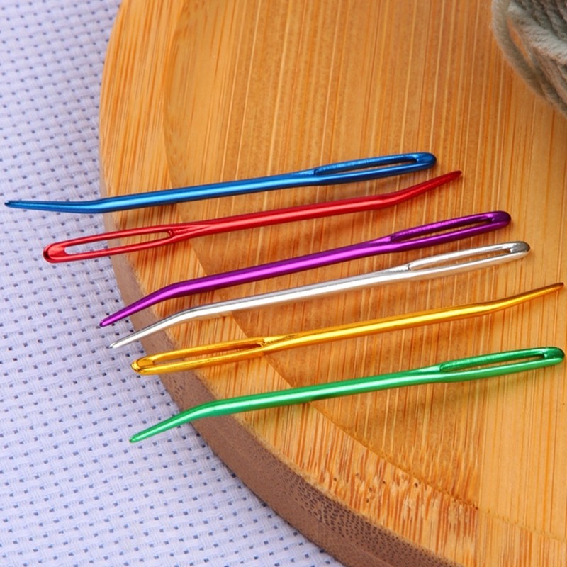 Sewing Needle Set Large Eye Needle Embroidery Bent Needle Yarn Darning Needle for Wool Sewing Knitti