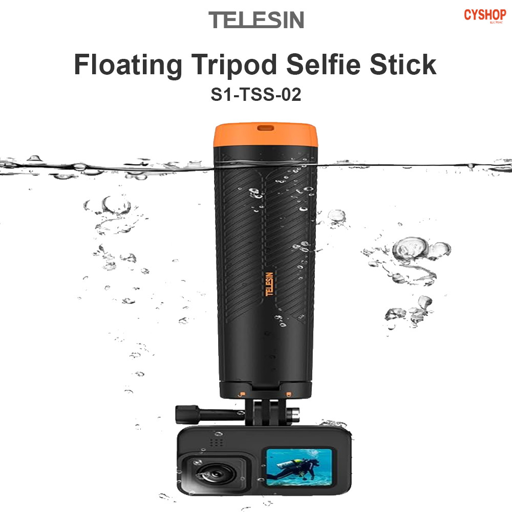 TELESIN  S1-TSS-02 Floating Tripod Selfie Stick ไม้เซลฟี่ขาตั้งแบบลอยน้ำ