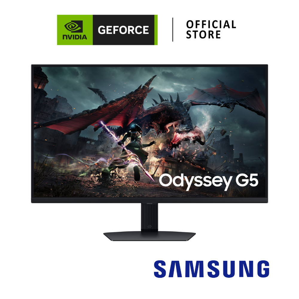 SAMSUNG Odyssey G5 G50D | 32" IPS QHD 180Hz 1ms | Monitor จอมอนิเตอร์ (LS32DG502EEXXT)