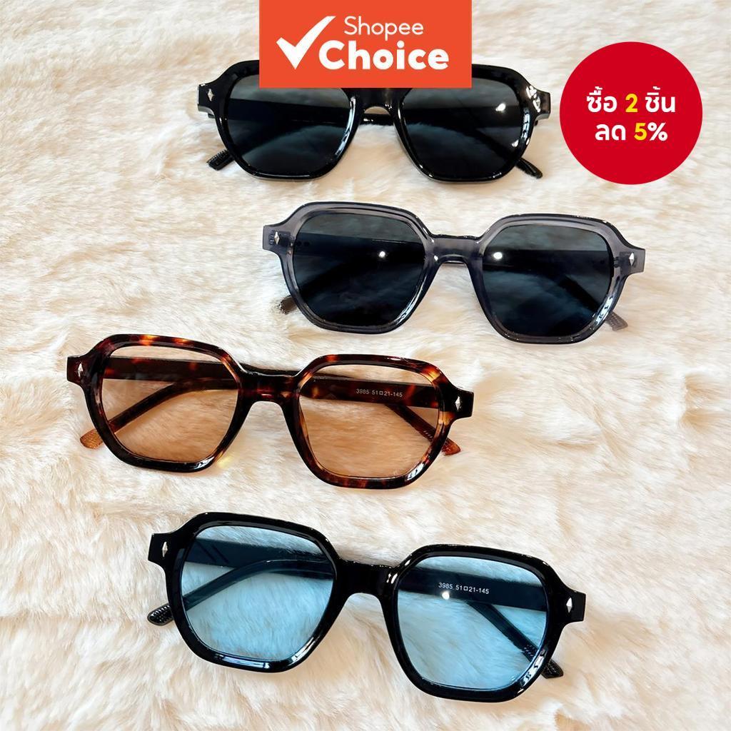แว่นตากันแดดทรงสี่เหลี่ยม Retro Y2K High End แฟชั่นเลียนแบบ Zirconia Street การถ่ายภาพอินเทรนด์ Shad