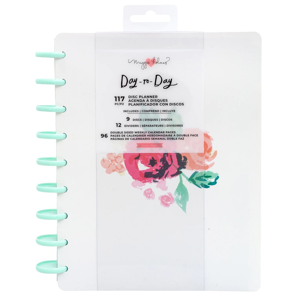Maggie Holmes Day-To-Day Undated 12 Month Planner 7.5"X9.5" - BLOSSOM