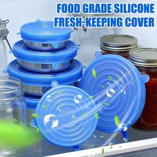 6/18/30PCS ฝายืดซิลิโคนเกรดอาหาร, Airtight Leakproof ครอบคลุ…