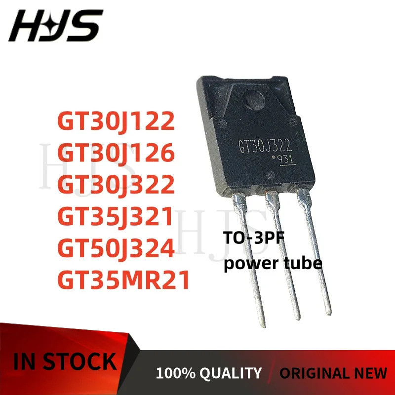 5pcs GT30J122 GT35J321 GT30J322 GT50J324 GT30J126 GT35MR21 IGBT หลอดไฟ TO-3PF Field Effect ทรานซิสเต