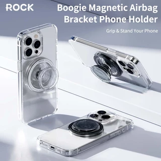ROCK Boogie Magnetic Phone Holder /ที่วางด้ามจับโทรศัพท์มือถือแบบพับ /แรงแม่เหล็กสูง /ใช้ได้กับโทรศัพท์มือถือทุกยี่ห้อ