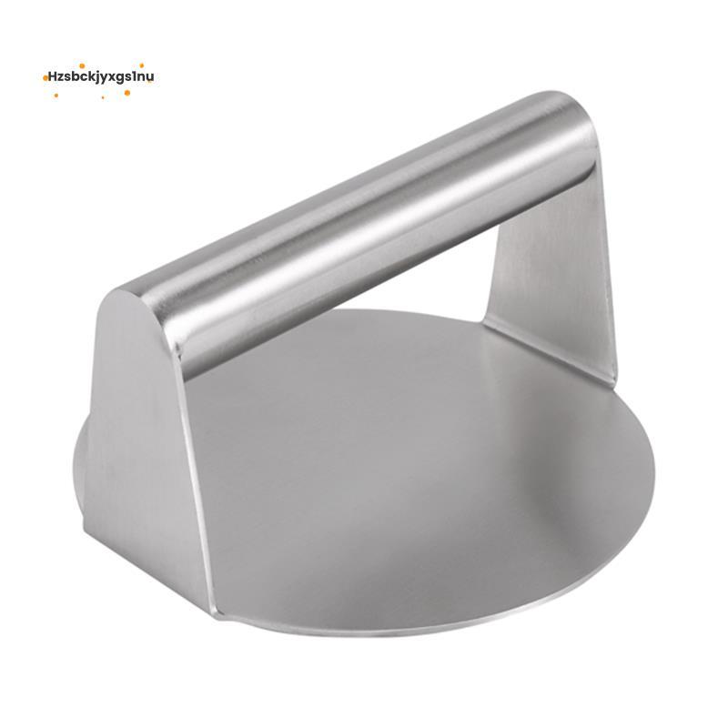 Hzsbckjyxgs1nuStainless Steel Burger Press Round Smash Burger Press with Handle for Flat Top Grill C