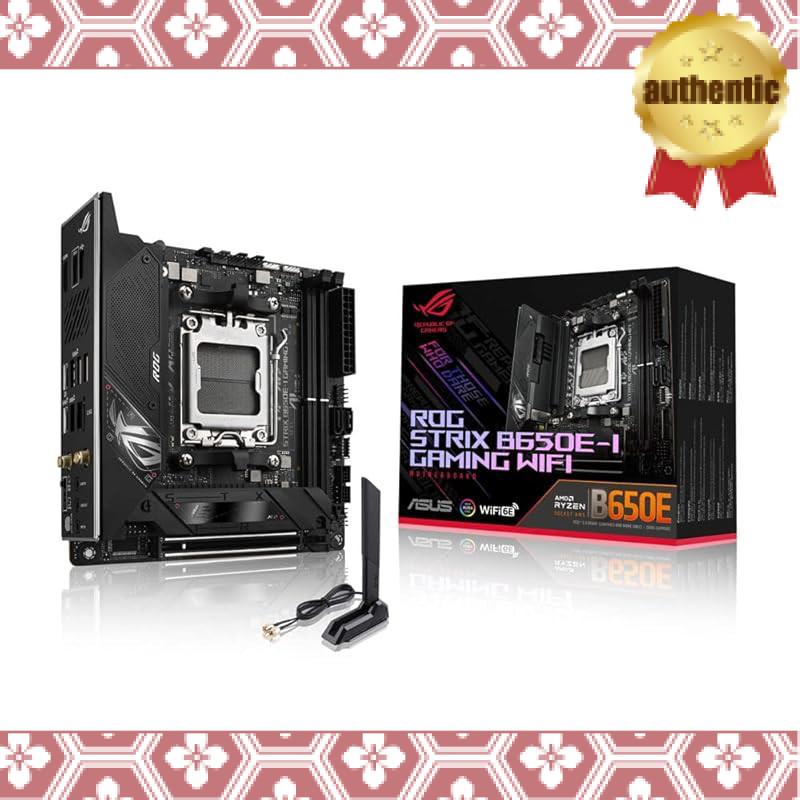 ASUS ROG STRIX B650E-I GAMING WIFI Mini-ITX Motherboard compatible with AMD Ryzen 7000 Series AM5 B6