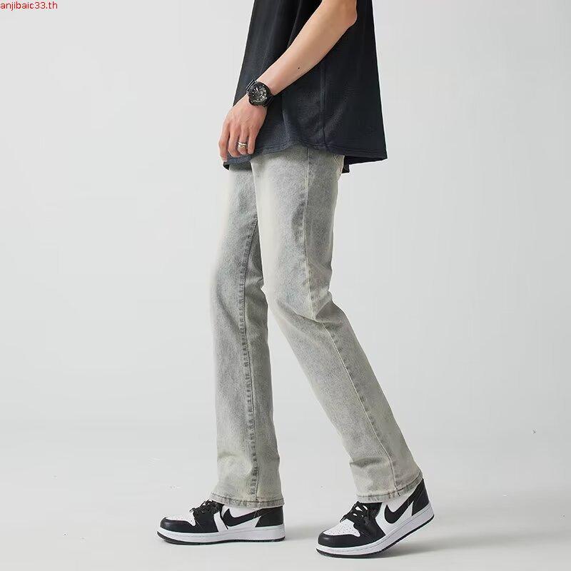 Mc JEANS กางเกงยีนส์ผู้ชาย กางเกงยีนส์ แม็ค แท้ ผู้ชาย กางเกงยีนส์ขายาว ขาตรง สีดำ ทรงสวย ใส่สบาย รุ