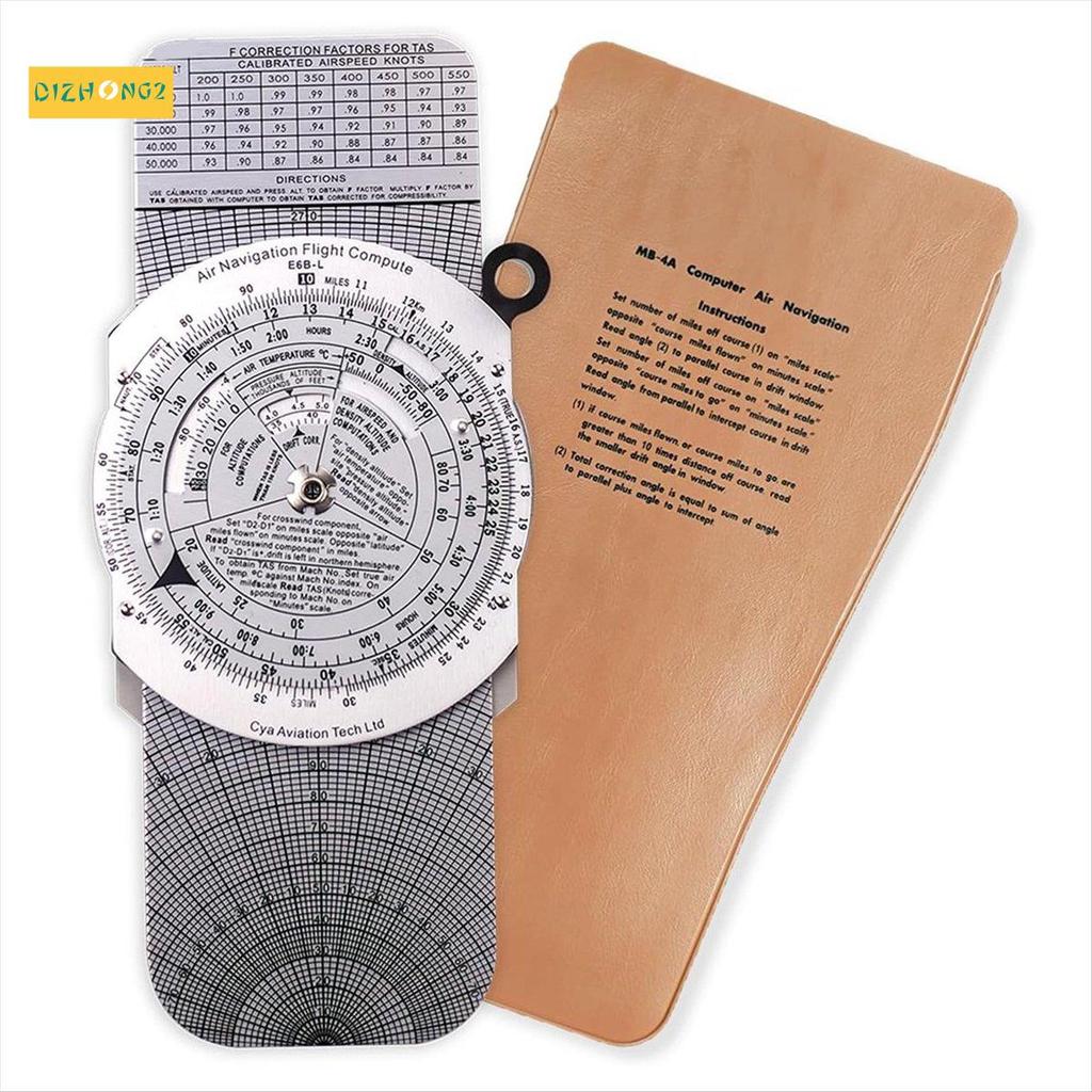 [dizhong2]E6B Metal Flight Computer,Aviation Aluminium Flight Computer,Aviation Pilot Calculator Sta