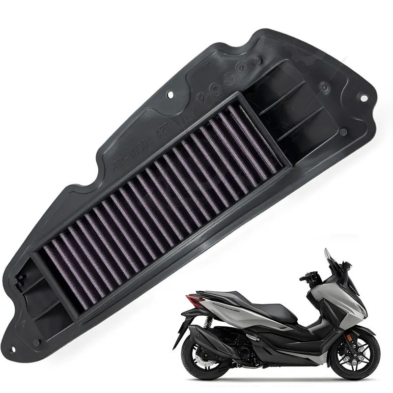 รถจักรยานยนต์สีดําไหลสูงเครื่องกรองอากาศสําหรับ Honda NSS 350 NSS350 Forza350 Forza 350 SH350 ABS AD