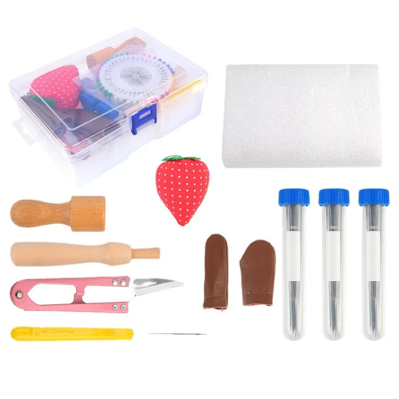 52PCS/Box New Felting Needles Kit for Beginner Wool Needle Felting Supplies With 8-Needle Felting To