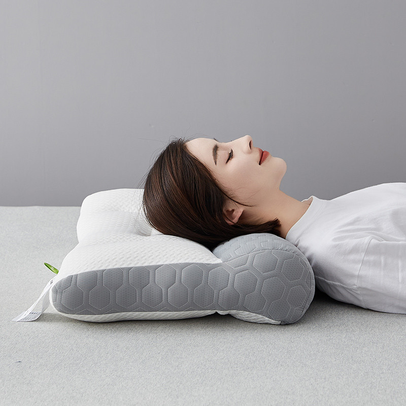 Le Ke 2023 Plant Buckwheat Latex Pillow Plant Buckwheat Latex Pillow [แพ็คหนึ่งคู่]