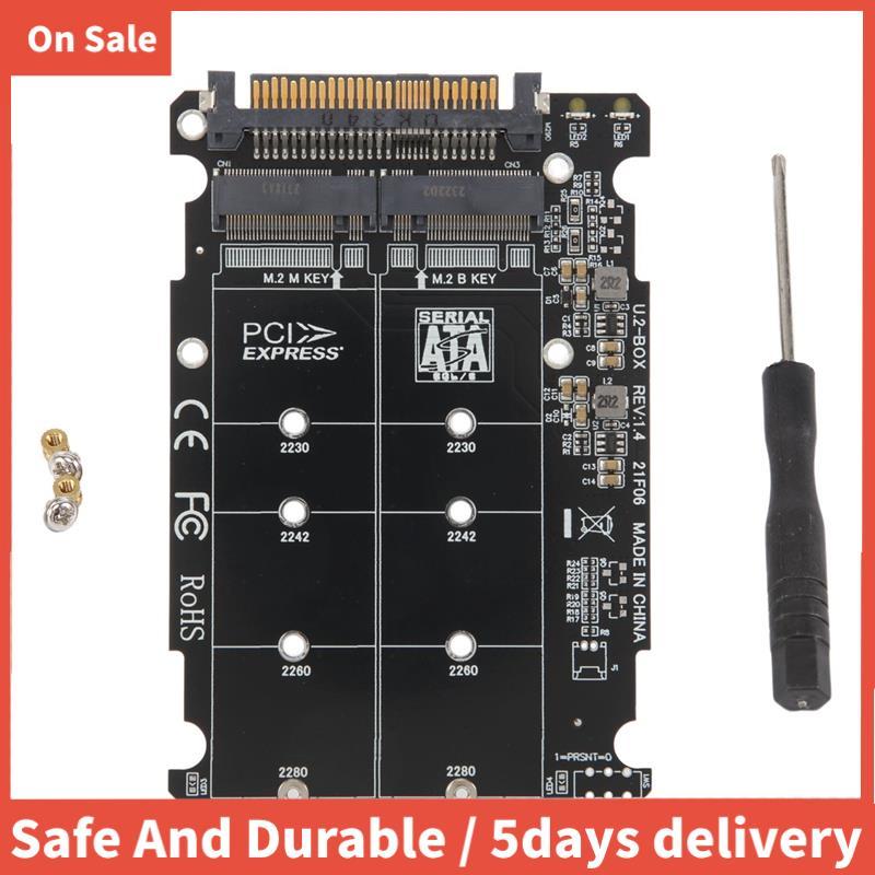 2 in 1 M.2 NVMe U2PCB M.2 NVME SSD Key M Key B SSD ถึง U.2 SFF-8639 อะแดปเตอร์ PCIe M2 Converter คอม