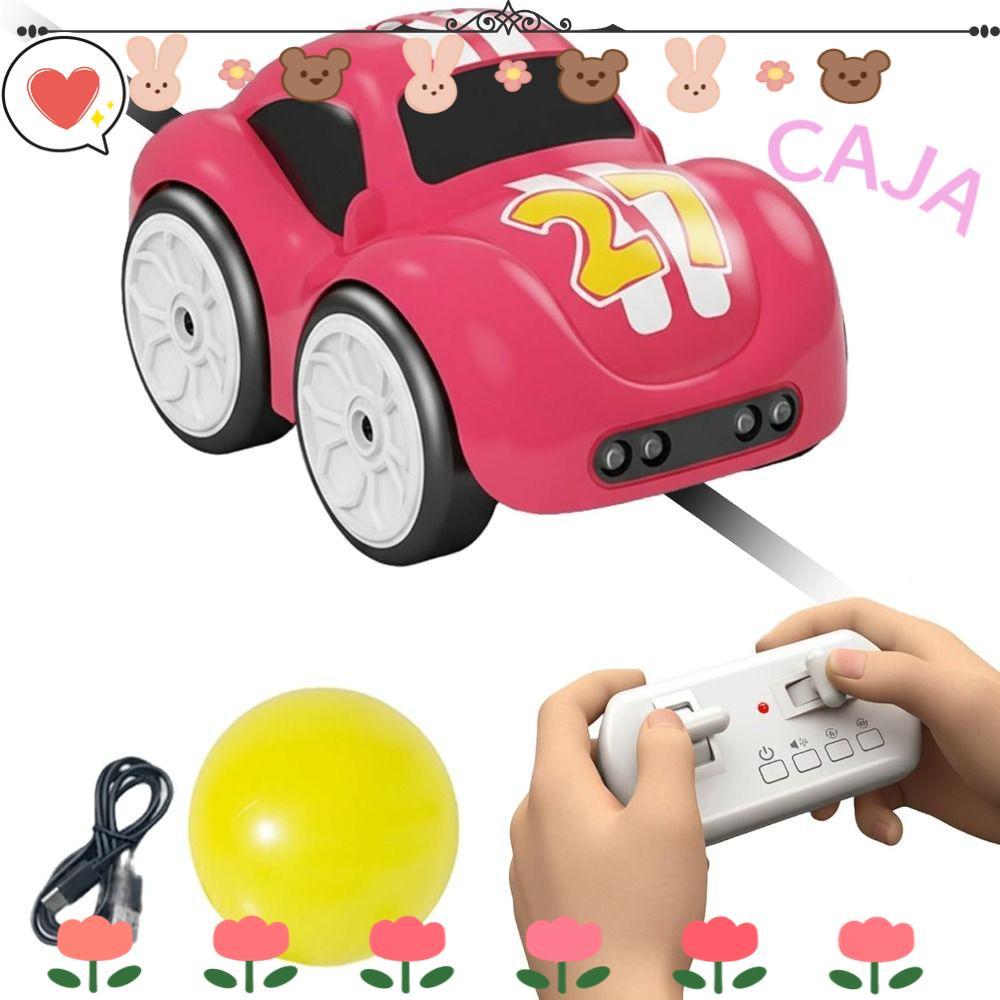 CAJA1 Magic Follows Line Car, Pig Pattern ชาร์จ Magic Mini Bus ของเล่น, พร้อมโหมดการเล่น 5 โหมด Rc-C