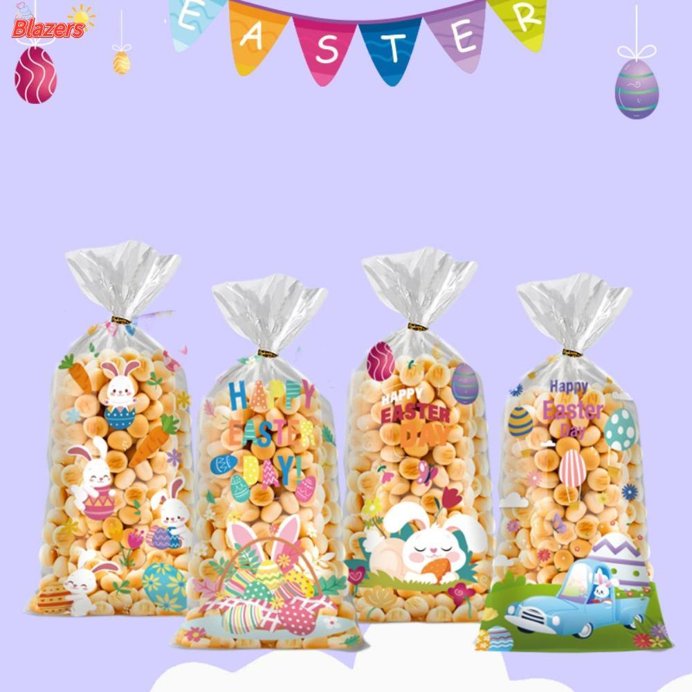 BLAZERS Candy Bag, Snack Decorative Bunny Ear Cookie Bags, Cute Party Supplies Biscuit Package Easte