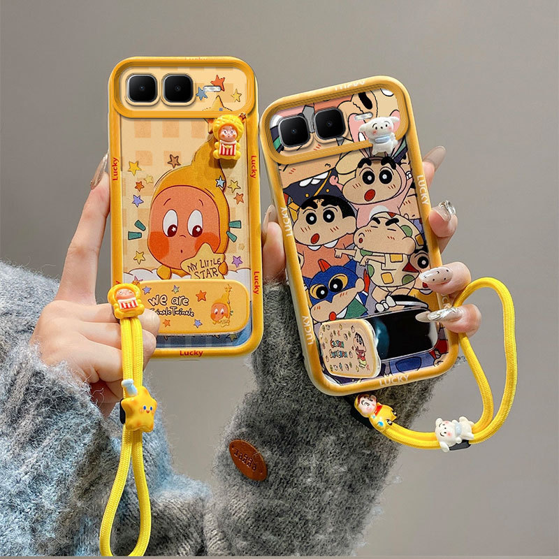 เคส For Infinix Smart 10 Plus tpu JMZJ ขาตั้งกระจกหรูหราเคสโทรศัพท์เชือกเส้นเล็ก A2n