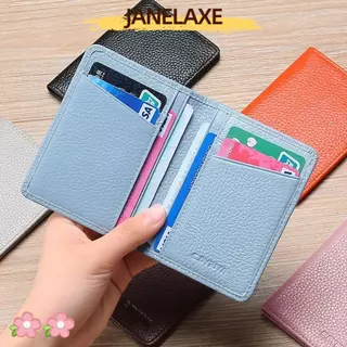 MIN-TAN Card Holder, PU Leather Multi-card Slot Card, Portable Solid Color ID package Men Women