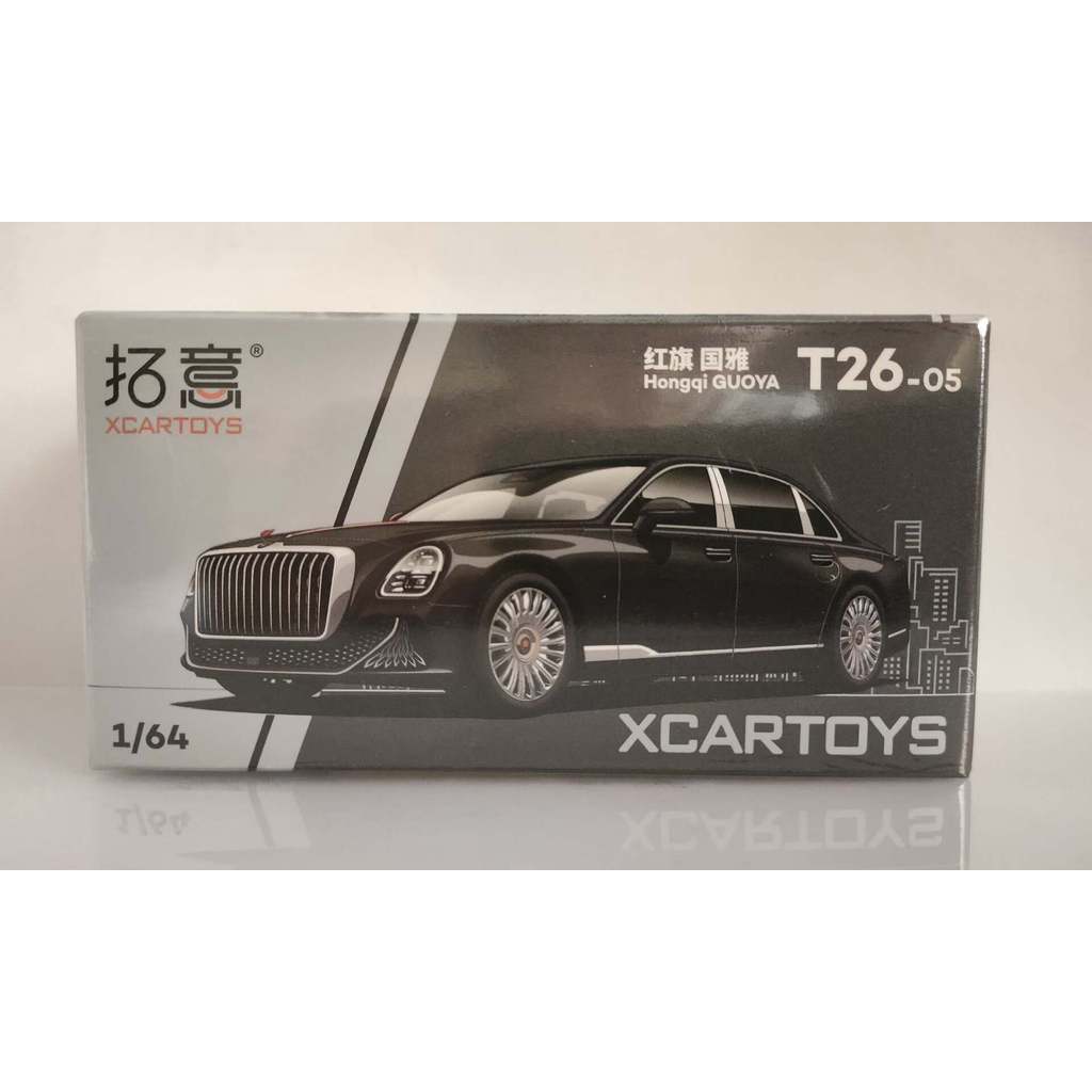 [พร้อมสต็อก] Tuoyi ธงแดง National Elegant Three-Box Black Car Model Adult 1/64 จําลองรถโมเดลคอลเลกชั