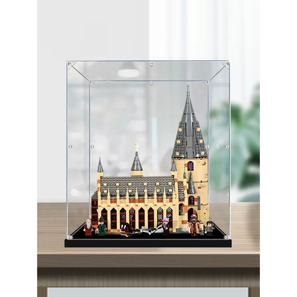 [กล่องแสดงโปร่งใส] กล่องแสดงผลอะคริลิค Hogwarts Hall เหมาะสําหรับ Lego 75954 โปร่งใสกล่องป้องกันฝุ่น