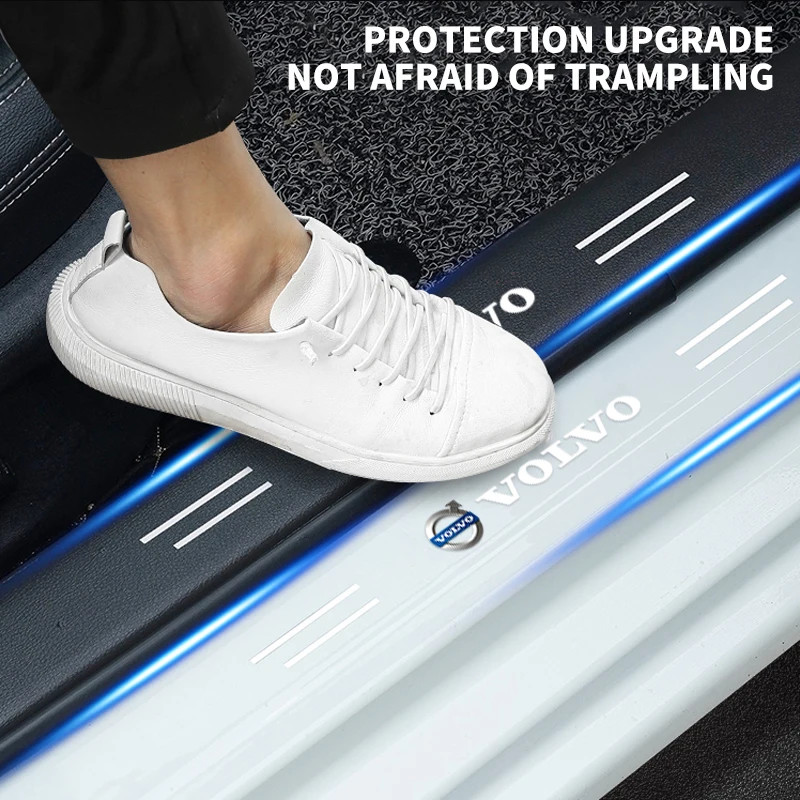 Hub Caps 4PCS รถเกณฑ์ Protector โปร่งใสตกแต่งป้ายสติกเกอร์สําหรับ Volvo V60 XC60 XC90 S60 XC40 V40 S