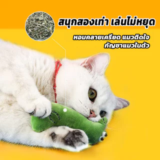 ตุ๊กตาอดไส้แคทนิป ของเล่นแมว เคี้ยวเพลิน หลับง่าย อารมณ์ดี กลิ่นหอม ยั่วใจ ของเล่นแมว ของเล่นสัตว์เลี้ยง
