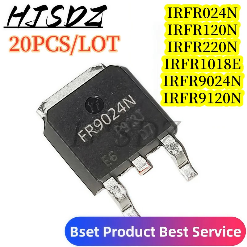5pcs IRFR024N FR024N IRFR120N FR120N IRFR220N FR220N IRFR1018N FR1018E IRFR9024N FR9024N IRFR9120N T