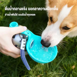ขวดน้ำสัตว์เลี้ยง กลางแจ้ง กันน้ำรั่ว ขวดน้ำหมา ขวดใส่นํ้าสุนัขออกนอกบ้าน ขวดน้ำสุนัขพกพา กระบอกน้ำแมวพกพา ขวดน้ำแมว