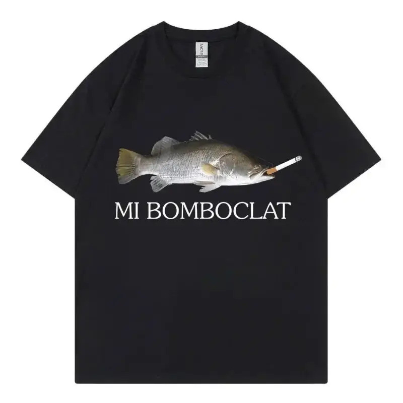 High Street Fashion Trend Y2k Short Sleeve T-shirts Harajuku Vintage Style T Shirts Unisex Funny Bom