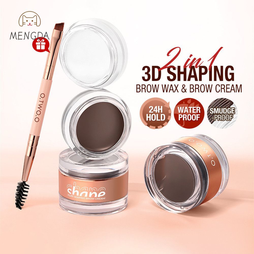 MENGDA O.TW O.O Eyebrow Gel 2 IN 1 อเนกประสงค์คิ้วธรรมชาติแต่งหน้าเครื่องสําอางกันน้ํา Shaping Dyein