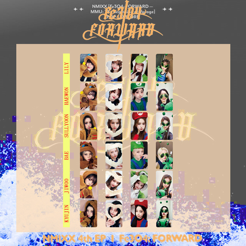 NMIXX Yao FE3O4 FORWARD MAKESTAR การ์ดรวมพิเศษ การ์ดรูปถ่าย BAE Xueyun JIWOO Haiyuan 2026.2.4