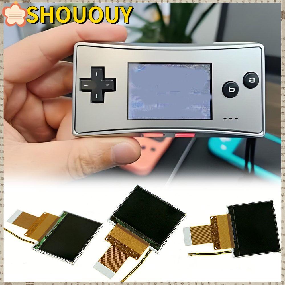SHOUUY จอแสดงผล LCD, เกมคอนโซลซ่อมหน้าจอ IPS, ชิ้นส่วนทดแทนคุณภาพสูง Universal คอนโซลหน้าจอสําหรับ GBM/Gameboy Micro เกมอุปกรณ์เสริม