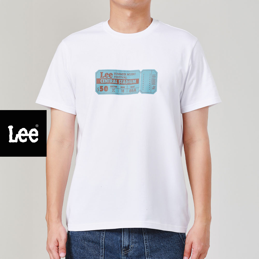LEE เสื้อยืดแขนสั้นผู้ชาย Regular รุ่น LE S525MTSSF67 สีขาว