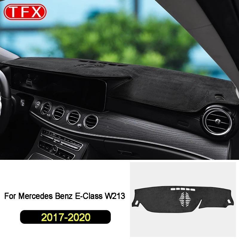 Flannel รถแดชบอร์ดสําหรับMercedes Benz E-Class W212 W213 E-Klasse E200 E250 E300 E220d AMG Anti-Slip