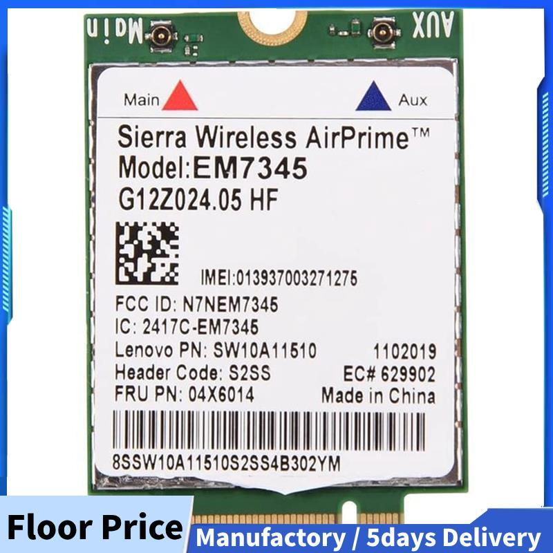 การ์ดเครือข่าย, EM7345 4G LTE WWAN การ์ดโมดูลสําหรับ X250 X1C W550 T450 X240 T440 รองรับสําหรับ LTE/