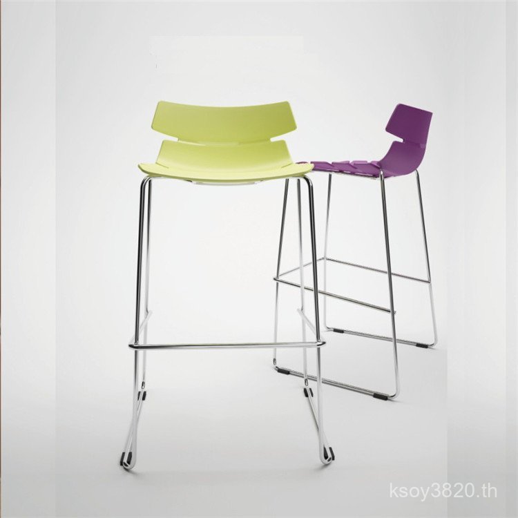 Bs324 เก้าอี้ร้านน้ําชาร้านอาหารบาร์เก้าอี้พลาสติกบาร์ร้านอาหาร Simple Bar ขา Cafe เก้าอี้เก้าอี้สูง