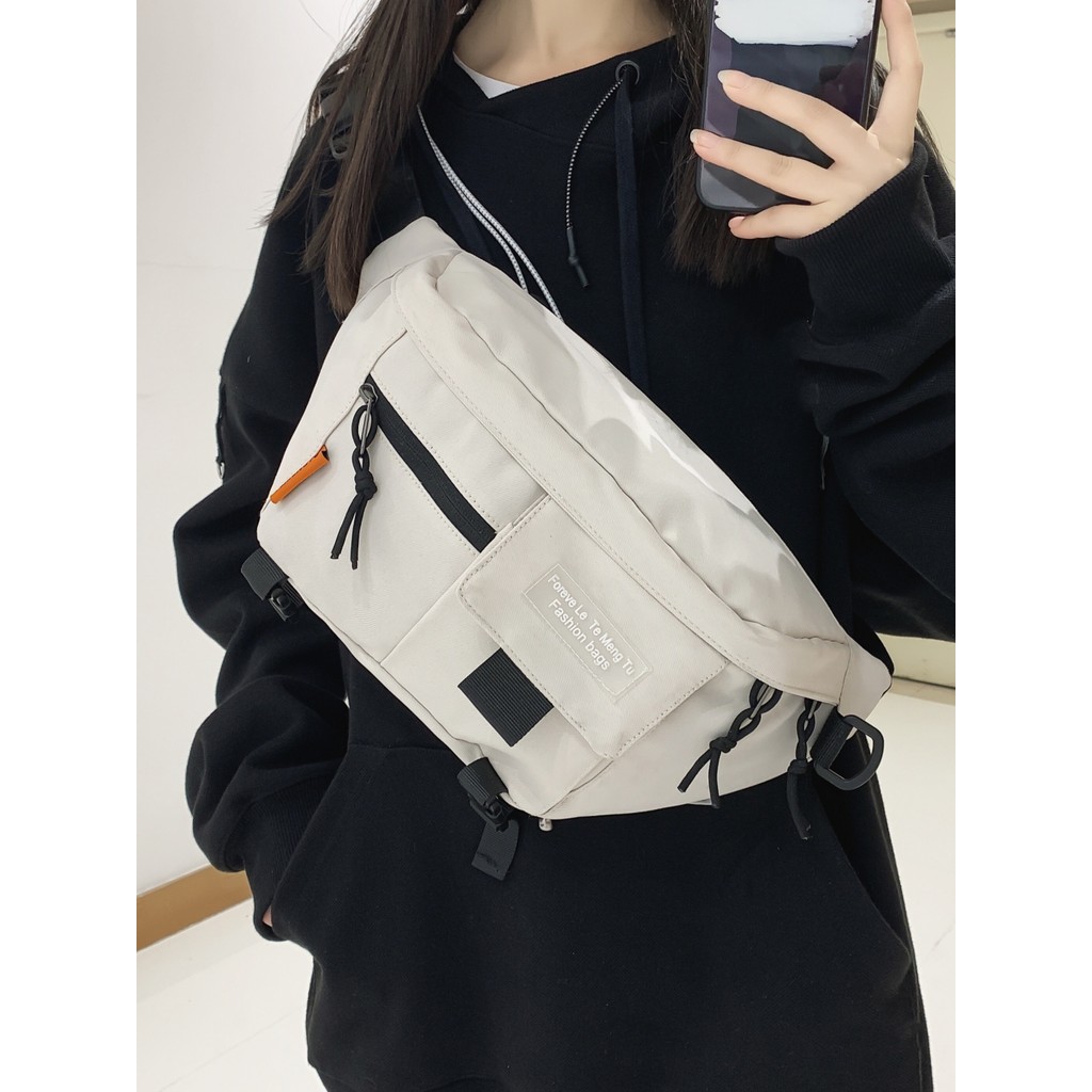 Messenger Bag Men Street Wear Japanese Simple Chest Bag