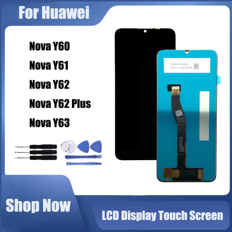 สําหรับ Huawei Nova Y60 Y61 Y62 Y62 Plus Y63 จอแสดงผล LCD หน้าจอสัมผัสเปลี่ยน