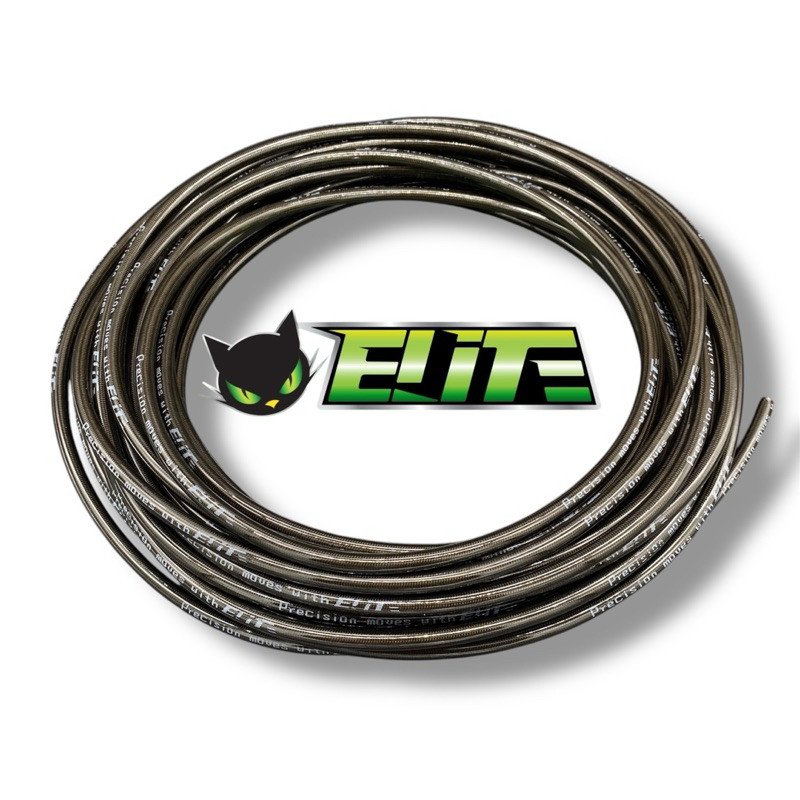 สายถักเบรค"Elite" ลายคาร์บอนขนาด An3 (ราคา 10 บาท ต่อ1นิ้ว)