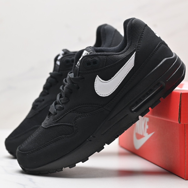 รองเท้าลําลอง Air Max 1 Air Max Black White Low-Top