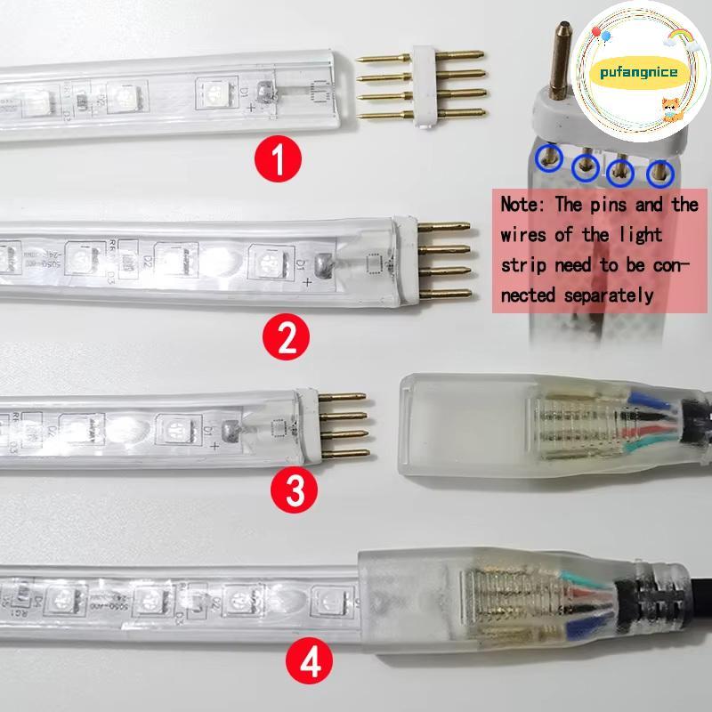 Pufangnice 1 PC 220V ยุโรป COB LED Strip Dimmer คู่มือ Controller ใช้สําหรับ 220V 50/100M Cob Led St
