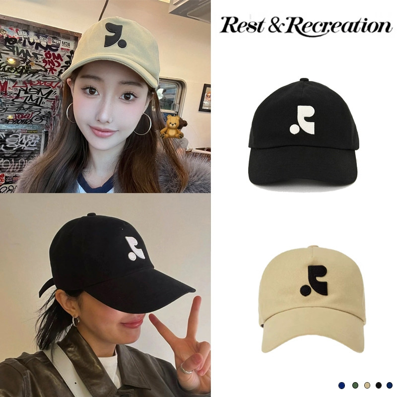 เคปเบสบอล REST & RECREATION RR LOGO ทำจากฝ้าย คุณภาพดี