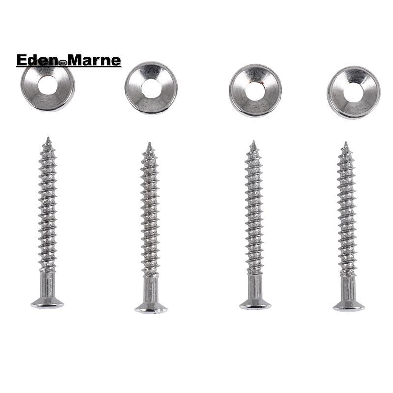 [Eden_Marner]ชุดบูชปลอกโลหะคอกีตาร์ 4 ชิ้นพร้อมสกรูเข้าชุด