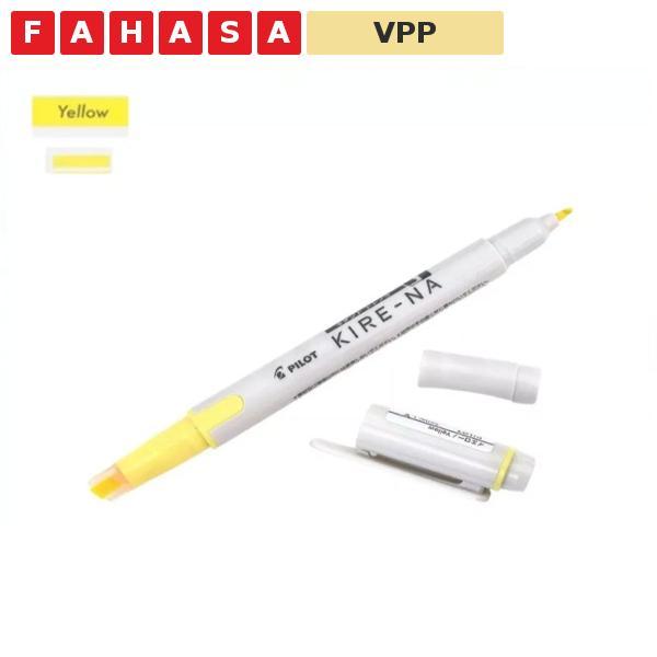 ปากกาเน้นข้อความ KIRE-NA - Pilot SKIW-1-Y-EX - สีเหลือง