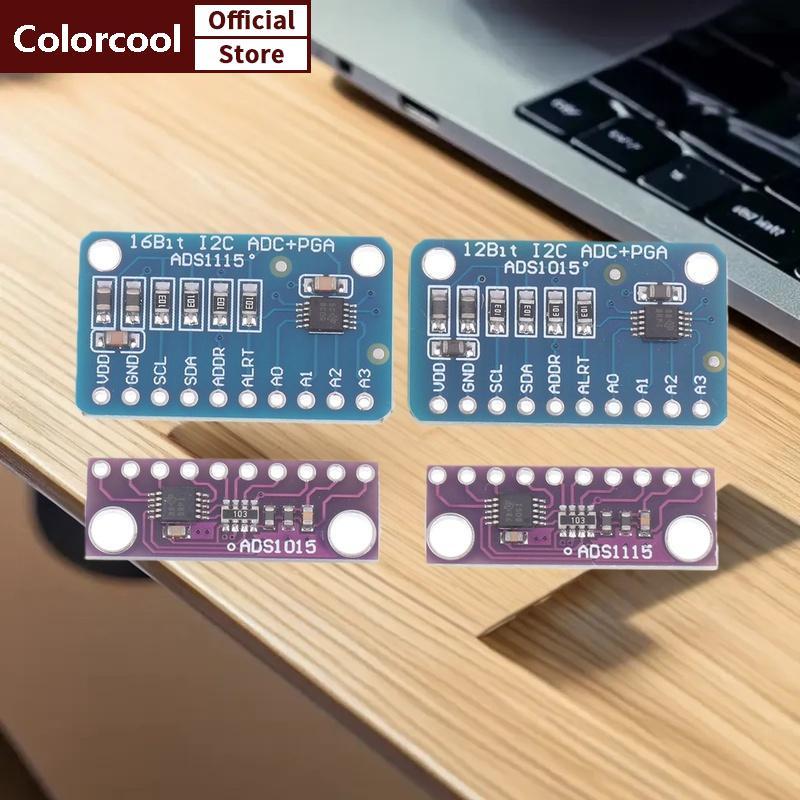 TH ADS1115 ADS1015 12/16 บิต I2C โมดูล Precision 4 ช่อง Development Board Pro Gain Amplifier สําหรับ