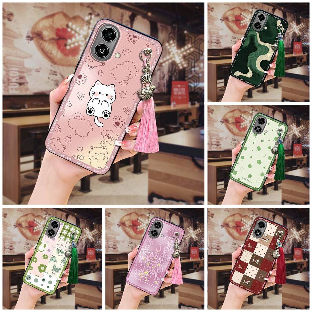 พู่ Bell เคสโทรศัพท์สําหรับ ZTE Blade A35e 6GB RAM 64GB Soft Case TPU ทนทานกันน้ํา Anti-knock ออกแบบ