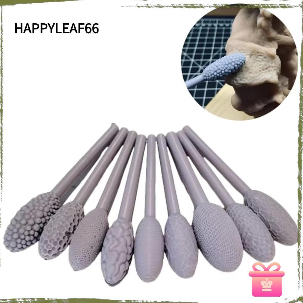 HAPPYLEAF66 Art Clay Modeling Roller, DIY Clay Art Texture ชุดเครื่องมือสําหรับ Clay, Rolling Emboss